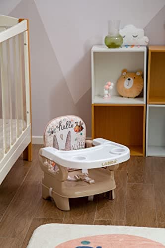 LADIDA Baby Booster Seat and High Chair, Easy to Fold and Transport, Adorable Bunny Design 152 — view 4