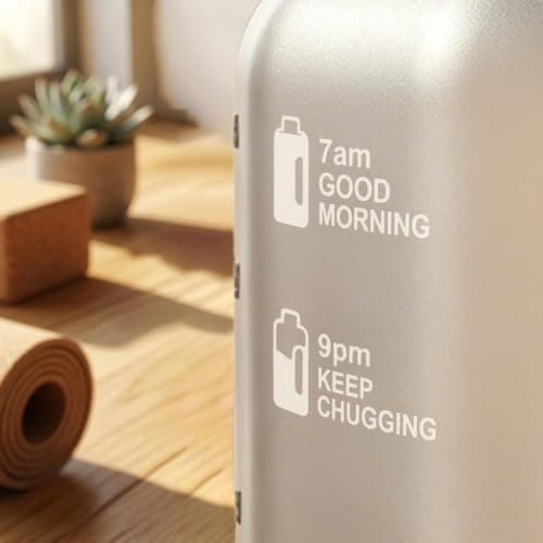 GEMFUL 2.2L Motivational Water Bottle, Leak-Proof Fitness Flask — view 4