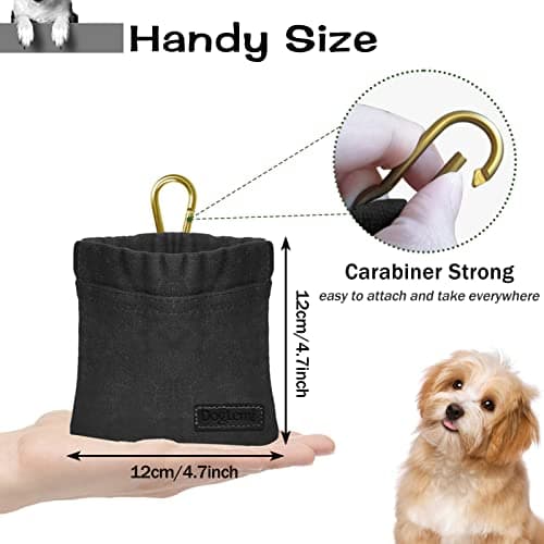 Sheryl&Rain Dog Treat Pouch, Dog Treat Bag with Carabiner, Magnetic Closure — view 3