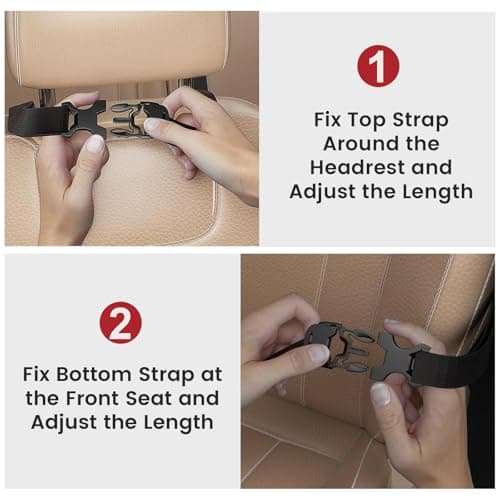 YHTCC Car Seat Organiser, Back Seat Storage for Kids with Tablet Holder — view 6