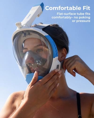 G2RISE Full Face Snorkel Mask Adult, Snorkel Set Adult for Men and Women — view 4