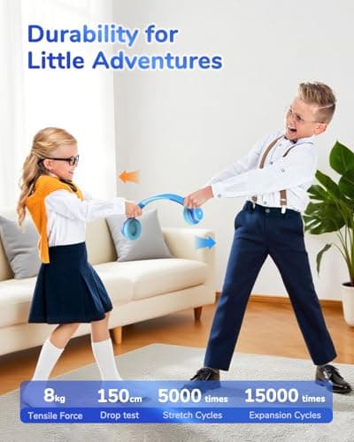 iClever BTH26 Active Noise Cancelling Headphones for Kids Airplane Travel — view 6