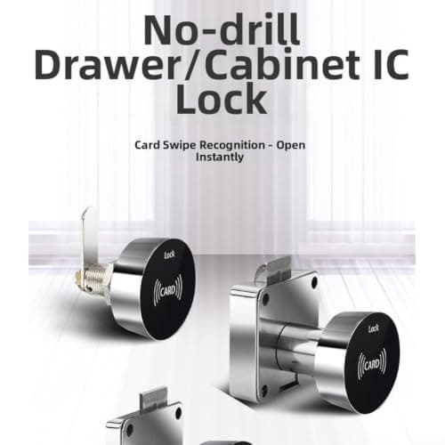 Biometric Drawer Lock with for rfid Card Keyless Entry (103-30) — view 4