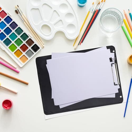 VINTORKY Portable Waterproof Sketch Board Folder Clipboard with Smooth and Sturdy Surface, for Drawing and Writing, for Graduation Period and Back to School Decorations Random Color — view 5