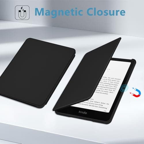KBCASE Case for 7" Kindle Paperwhite (12th Generation-2024) and Kindle Colorsoft Signature Edition 2024, PU Leather Shell Cover with Auto Sleep/Wake for kindle Paperwhite 2024 E-Reader Case — view 4