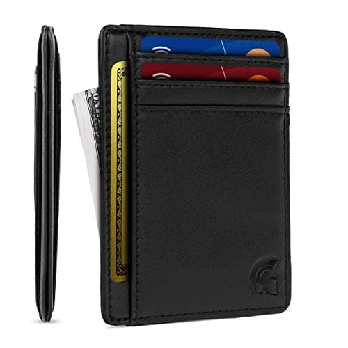 POWR Mens Wallet, Slim Wallet RFID Blocking Minimalist Credit Card Holder, Holds up to 7 Cards and Bank Notes, Ideal for Travel