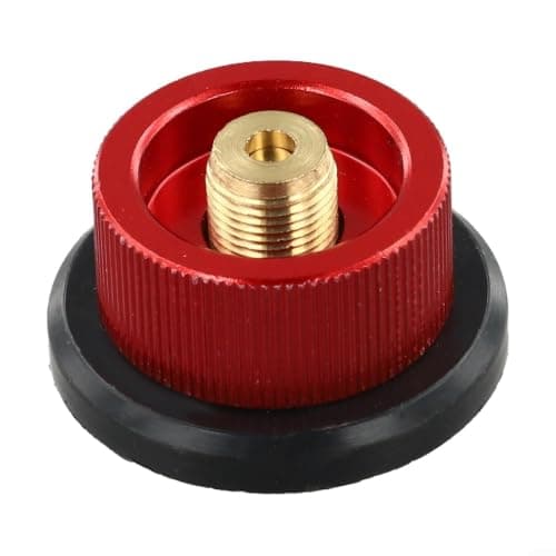 Red Metal Adapter for Split Burner Gas Tanks