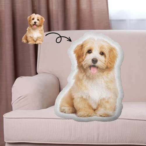 Eletizy Custom Pet Shaped Pillows, Personalized Funny Pillow with Pet/Picture/People, Double Side 3D Printing Photo, for Birthday, Thanksgiving, Christmas, Valentine's Day, Halloween 10inch — view 2