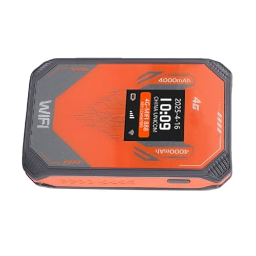 Yanmis 4G Mobile WiFi Router Portable Travel Hotspot with SIM Card Slot, Supports 8 Devices LCD Display, 300Mbps, 4000mAh Battery for Camping Hotel Road Trip — view 5