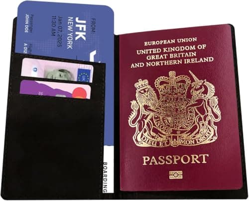 Speaking of Gifts Personalised Kids First Passport Holder – Unicorn & Rainbow Custom Name Passport Cover | Gift for Daughter, Niece, Granddaughter | First Holiday, Birthday — view 3