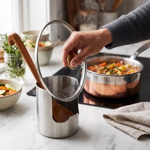 2 In1 Multi-functional Kitchen stainless steel utensil holder (2PCS) — view 5