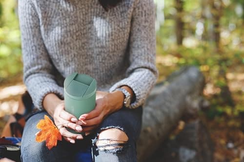 VINSUN Travel Mug to Go 350ml with Lid - Stainless Steel, Leak-Proof — view 5