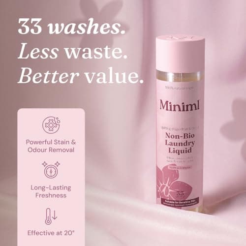 Miniml Laundry Washing Detergent 1L – Pink Dragonfruit & Orchid — view 3