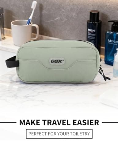 GOX Travel Toiletry Bag Dopp Kit Case for Men Multifunction Packing Organizer Pouch, Mint Green, Toiletry Bag for Travel — view 2