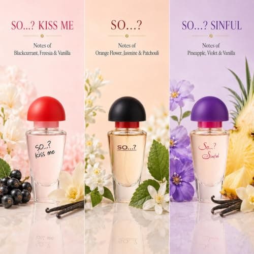 So…? Trio Three For Me Womens Eau de Toilette Perfume Gift Set, Travel Size Perfume for Women (3x15ml) — view 3