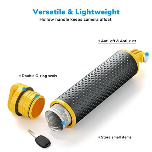 Sametop Floating Hand Grip Waterproof Stick Handle Accessories for GoPro — view 2