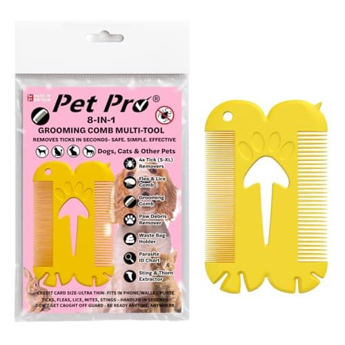 Pet Pro Grooming Comb for Dogs & Cats | Coat Care & Detangling Tool