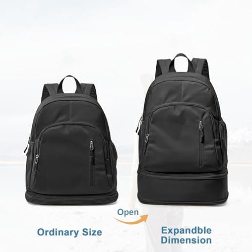 Backpack with Shoe Compartment, Waterproof Dry-Wet Separation Back Pack, Workout Backpack, for Workout Swimming Yoga Short Trips Outdoor Activities — view 6