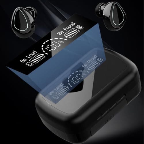 Wireless Earbuds, Wireless Headphones, HiFi Stereo Deep Bass, Bluetooth 5.3 Touch Control Noise Reduction Headphones , Mini Ear Buds Mic In-Ear Headset IP7 Waterproof LED Display for Sport Gym — view 6