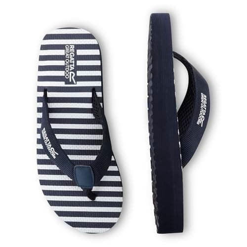 Regatta Women's Catarina Flip Flops Sandals with Underfoot Cushioning Lightweight - Perfect for Outdoors, Walking & Camping Blue — view 5