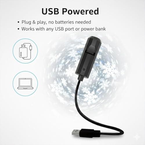 Plug-and-Play HD Star Projector, 360° Rotating USB Galaxy & Moon Projector Night Light, Planetarium Star Projector for Relaxing Meditating Bedroom Kids Room Living Room Ceiling Wall(Butterfly Ocean) — view 4