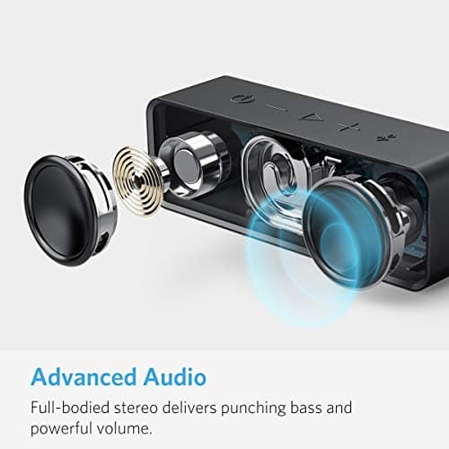 Anker Soundcore Bluetooth Speaker Upgraded Version with 24H Playtime, IPX5 Waterproof, Stereo Sound, 66ft Bluetooth Range, Built-In Mic, Portable Wireless Speaker for iPhone Samsung — view 3