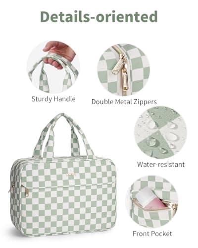 Narwey Large Hanging Toiletry Bag for Women, Travel Wash Bag for Toiletries — view 4