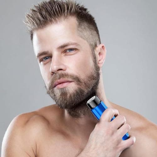 Compact Beard Trimmer, Handheld Grooming Machine, Pocket Sized Electric — view 3