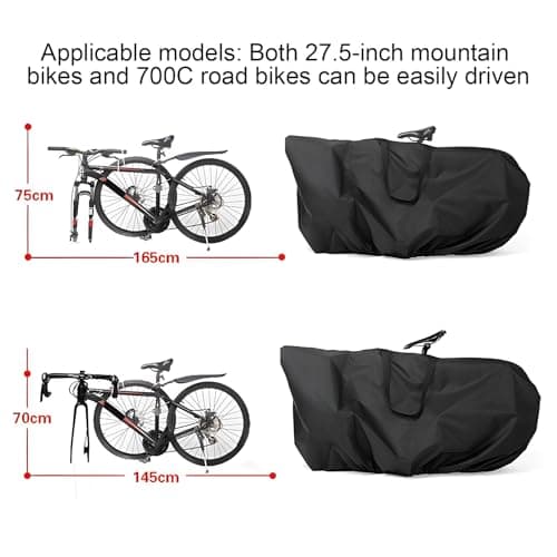 Yiohejy Bike Travel Bag Airplane | Waterproof Bicycle Bag for Shipping | Portable Bike Transport Cover for Cycling Camping Car Road Biking Travel Airplane Outdoor — view 5