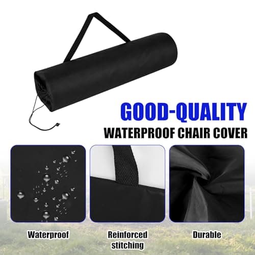 Goktvai 2pcs Large Camping Chair Bags Replacement for Coleman (Black) — view 3