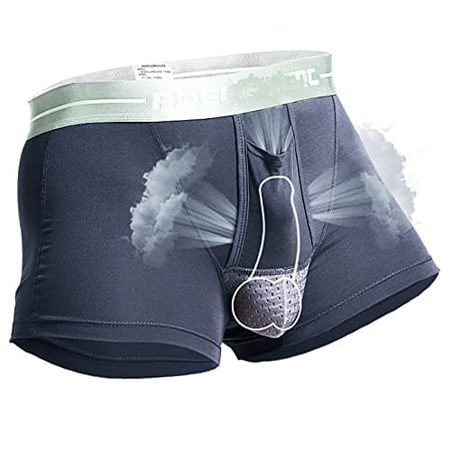Separation Underwear Men’s Physiological Bullet Underpants Men's underwear Rubber Underwear for Men (Grey, XXXL) — view 2