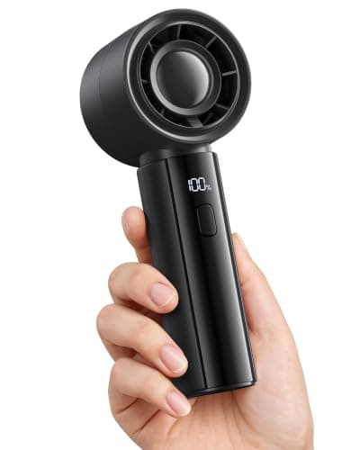 gaiatop Powerful Handheld Fan Rechargeable, High Speed 100-Level Turbo Fan