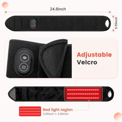 Cordless Electric Wrist Heating Pad with Vibration, 3000mAh Rechargeable Wrist Warmer Massager with 3 Heat Levels 3 Vibration Modes, Adjustable Portable Heated Wrist Wrap Fits Left Right Hand — view 6