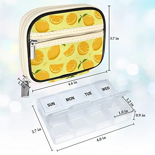 Serfeymi Weekly Pill Box Organiser Travel Tablet Medicine Organiser 7 Day — view 2
