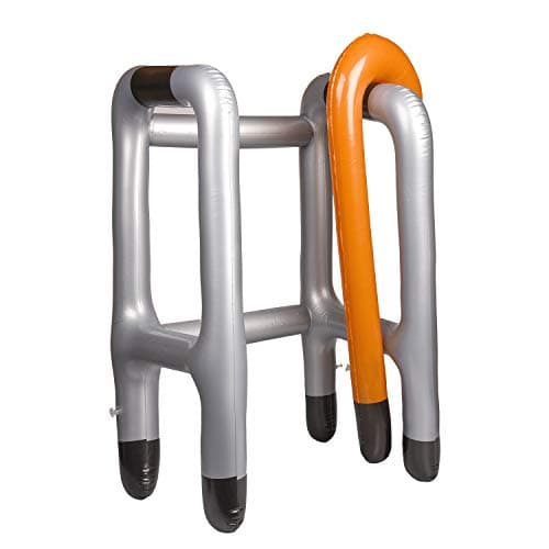 Lezevn 1 Piece Inflatable Walking Stick Blow Up Walking Stick Inflatable Joy for Dress Up Old Man Party Accessories (1) — view 5