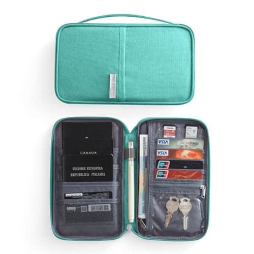 Passport Holder Travel Wallet, RFID Family Travel Document Organiser — view 2