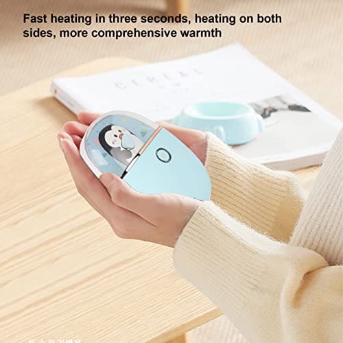 2 in 1 Electric Hand Warmer Electric Hand Warmer Power Bank Rechargeable Handwarmer USB Rechargeable 5000mAh (Mint) — view 6