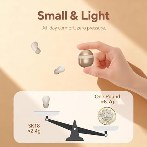 Invisible Mini Small Earbuds Wireless Hidden Earphones for Small Ears — view 3
