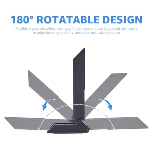 WiFi 6E Tri-Band 2.4GHz 5.8GHz 6GHz Wifi Antenna Booster Magnetic Base Antenna Aerial for PC Desktop Computer ASUS ROG Strix Gaming Motherboard Tri Band Hotspot Network Range Extender Booster Supaeria — view 2