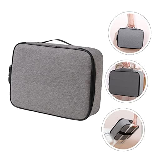 Warmhm Lockable Document File Organizer Oxford Cloth Large Capacity Box — view 4