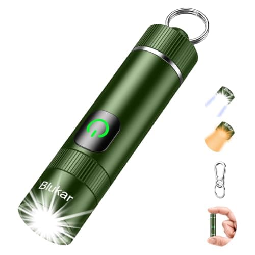 Blukar 2026 Gen 2 Small Torch Rechargeable,EDC Mini Flashlight with 2 Color