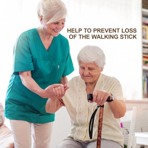 4 Pcs Walking Stick Wrist Strap, Cane Hanging Rope, Walking Stick Accessories, Stick Accessories Strap, Wrist Straps Prevent Falling, Storage for Fixed Support Hang, Suitable for Home Outdoors Travel — view 5