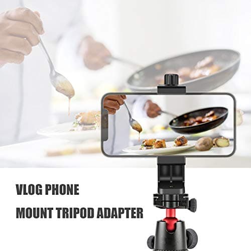 Phone Tripod Mount Holder, Universal Smartphone Clamp Adapter — view 2