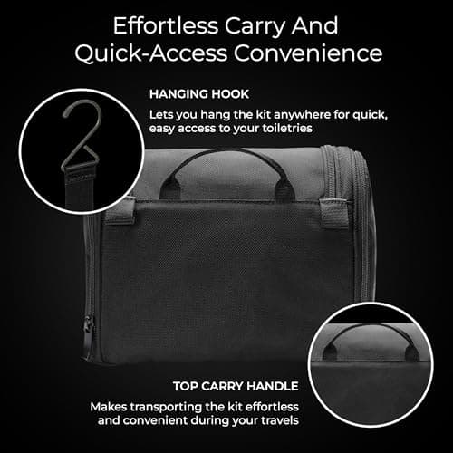 Briggs & Riley Deluxe Hangable Toiletry Kit, Black — view 4