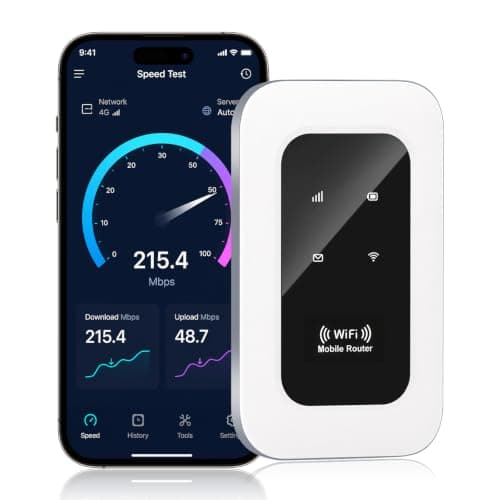4G MiFi Router, Portable Hotspot Pocket WiFi for Travel, Unlocked