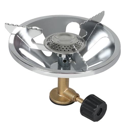 Taylor & Brown Portable Camping Stove, Lightweight 1-Burner Gas Stove, High Power 1350 Watts, for Camping, Festivals, Hiking, Runs off Butane Propane Mix Gas Cartridges