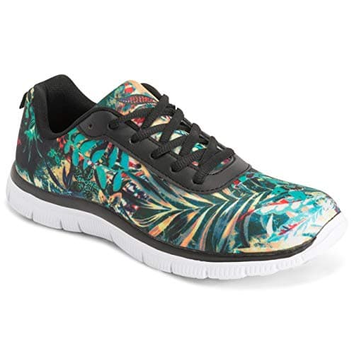 Get Fit Womens Walking Running Vibrant Floral Lightweight Yoga Trainers - Tropical - EU40/ UK7 - BS0248 — view 2