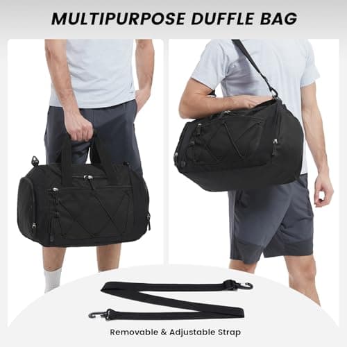 Vorspack 18 Inches Gym Bag for Men, Duffel Bag with Shoe Compartment — view 4