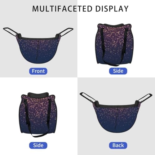 Alliya Navy Blue Sky And Stars Car Seat Organizer Miscellaneous Sorting Bag Seat Backrest Bag — view 2