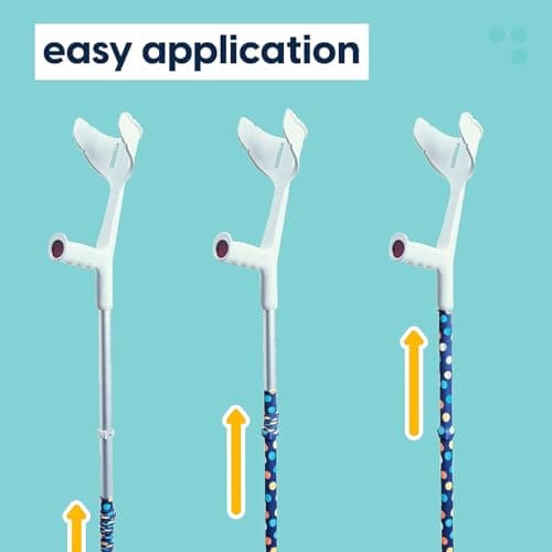 myCover Gothic Potion - Trendy Cover for Crutches and Canes - Fits All Crutches & Walking Sticks, Elastic Washable Fabric - 2 Pieces — view 4